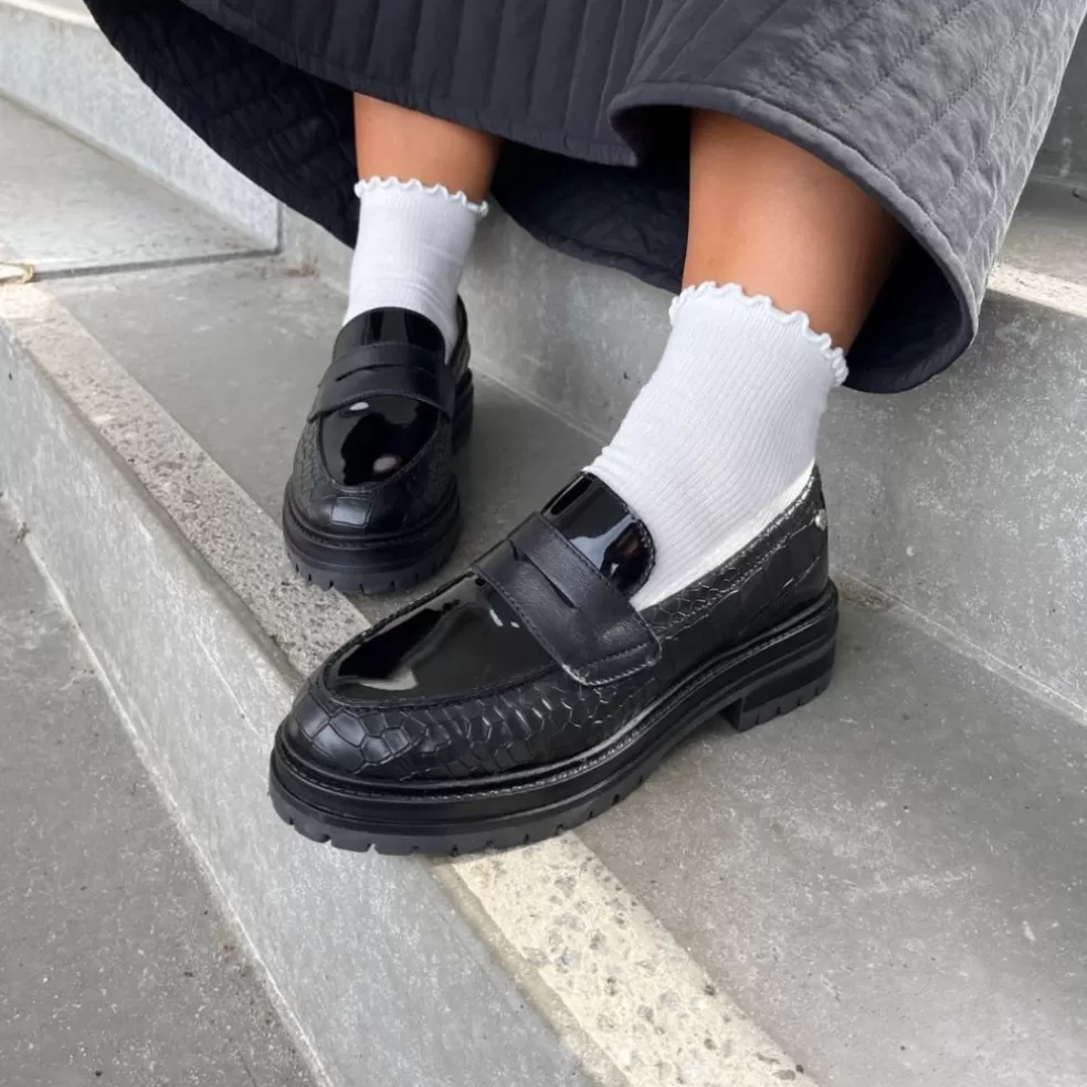 Copenhagen Shoes RUN FOR ME - BLACK*Dame Loafers