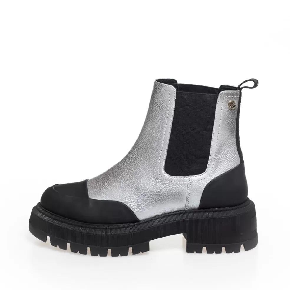 Copenhagen Shoes SALLY GIRL 23 LOW - SILVER*Dame Chelsea Boots | Ankelstøvler