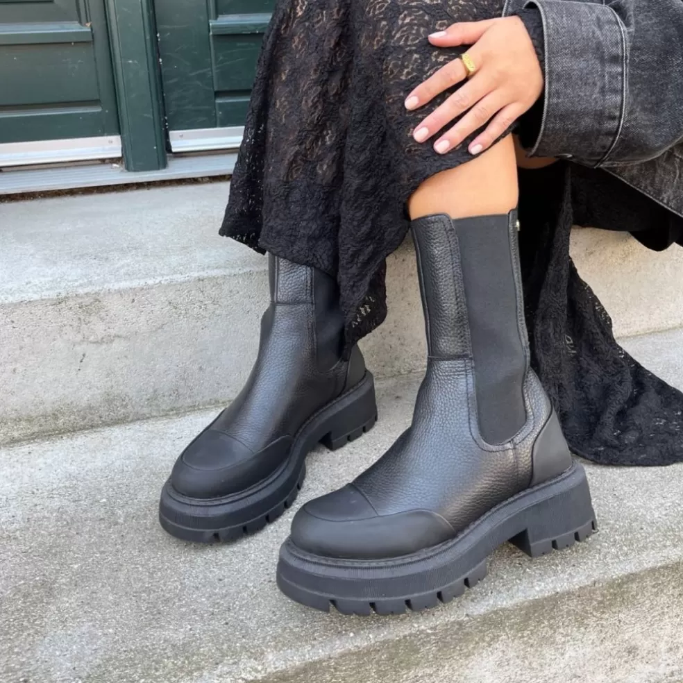 Copenhagen Shoes SALLY GIRL - BLACK*Dame Chelsea Boots