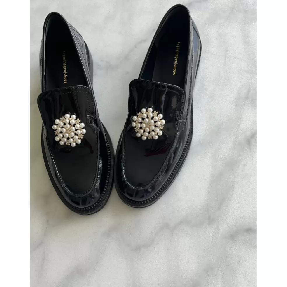 Copenhagen Shoes SHINE - Black Patent*Dame Loafers