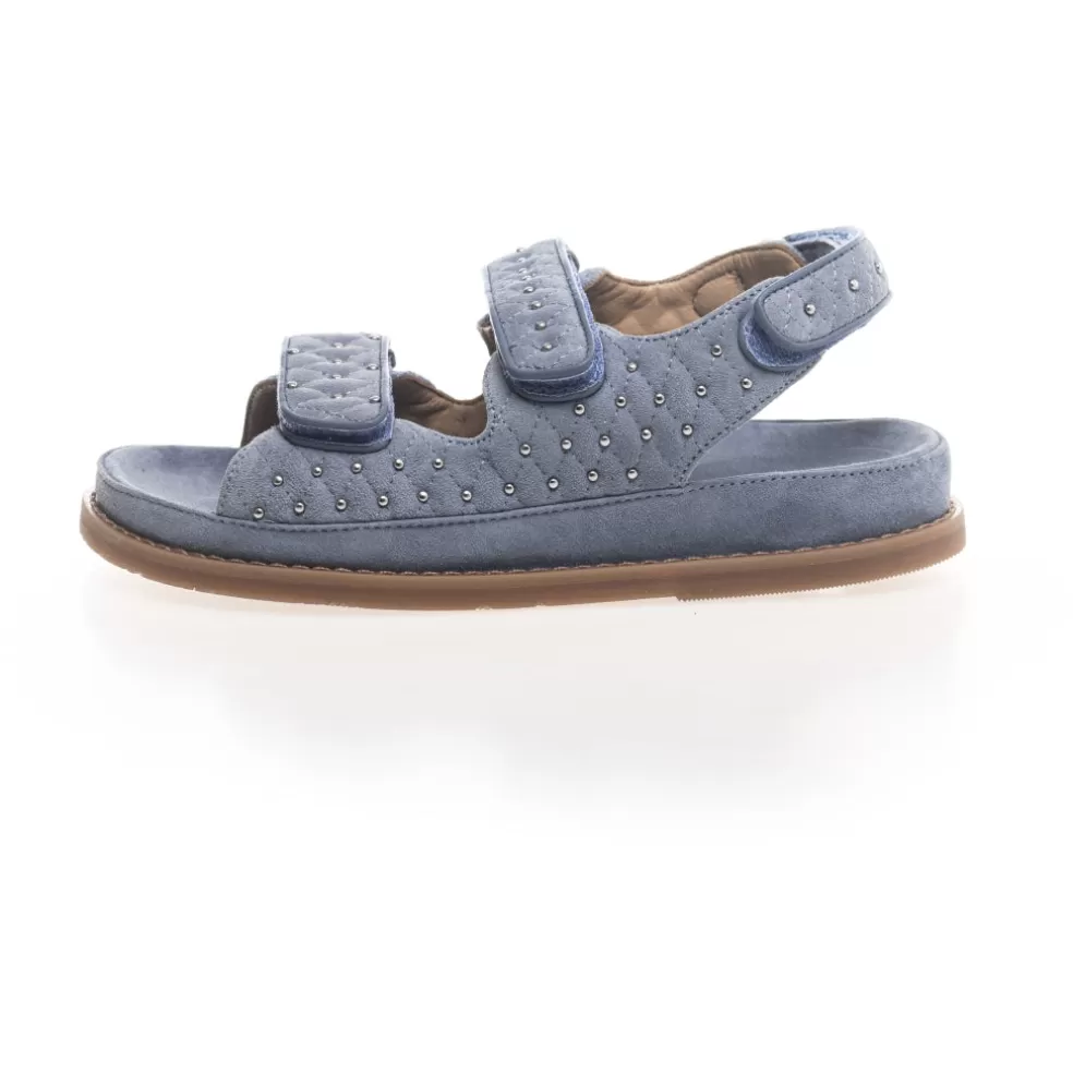 Copenhagen Shoes STUDS ON SUEDE - CLOUD*Dame Flade Sandaler