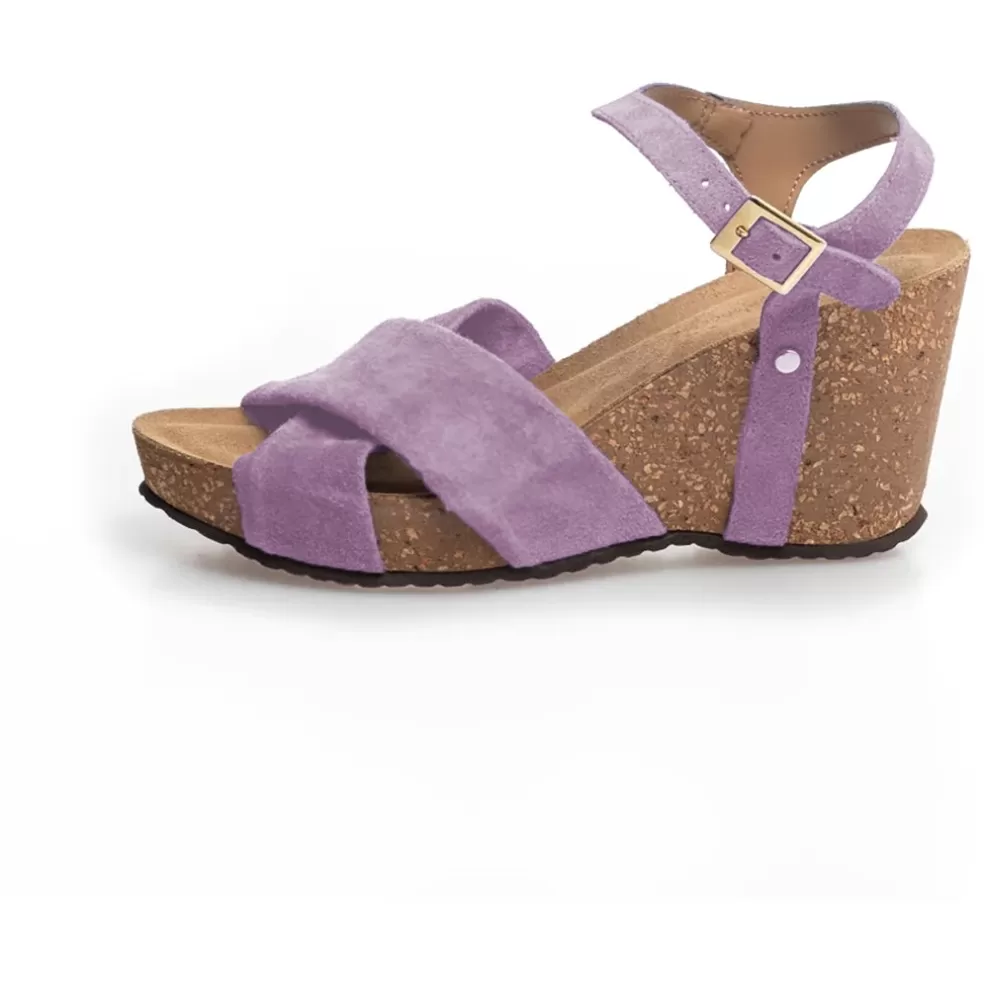 Copenhagen Shoes SUMMER VIBES - Lilac*Dame Sandaler Med Kilehæle