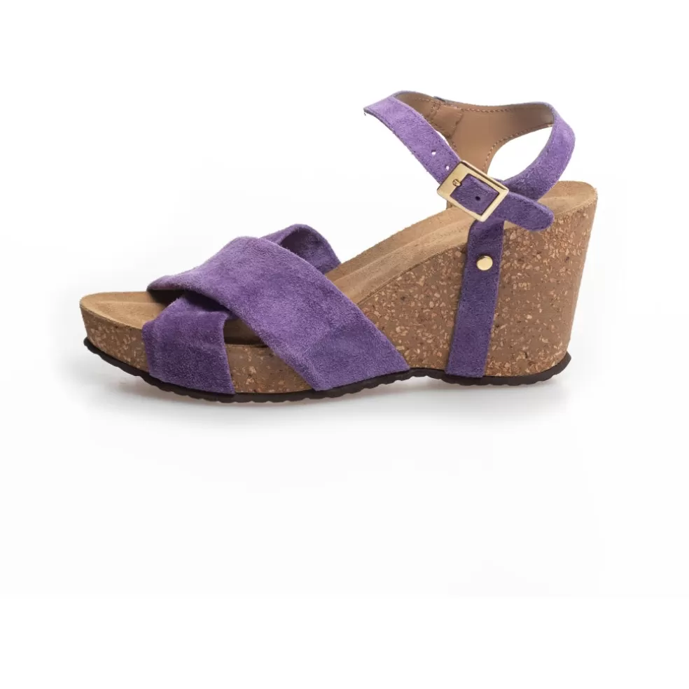 Copenhagen Shoes SUMMER VIBES - VIOLET*Dame Sandaler Med Kilehæle