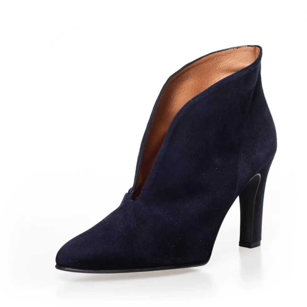 Copenhagen Shoes SUS - DARK BLUE (OCEAN)*Dame Støvler Med Hæl | Ankelstøvler