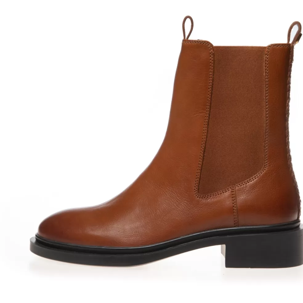 Copenhagen Shoes THE CITY LIFE - COGNAC*Dame Chelsea Boots | Ankelstøvler