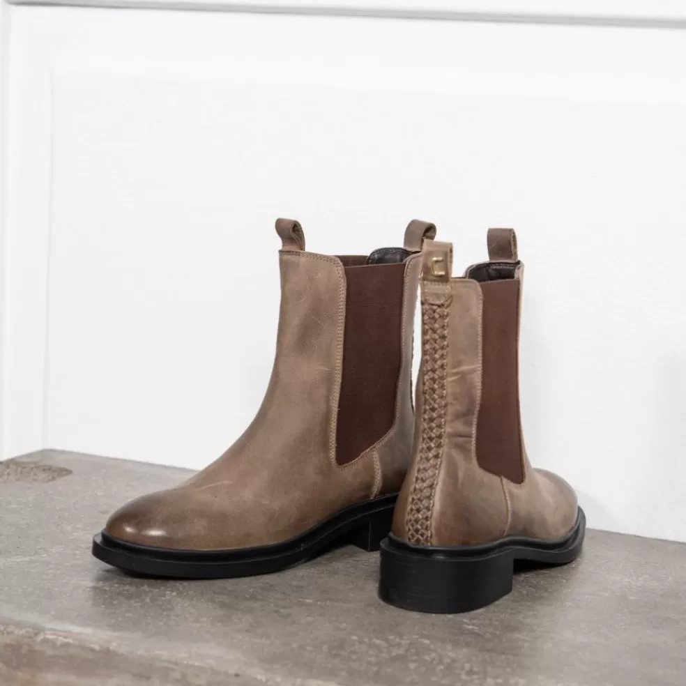 Copenhagen Shoes THE CITY LIFE - TABACCO (GREY)*Dame Chelsea Boots | Ankelstøvler