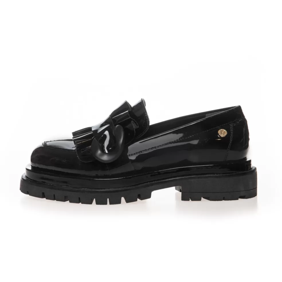 Copenhagen Shoes THE FAME SHOE - Black Patent*Dame Loafers