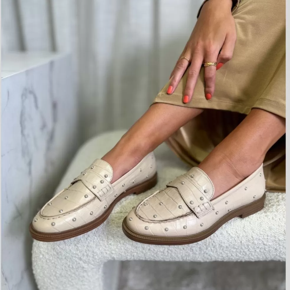 Copenhagen Shoes THE PEARL SHOE BEIGE - GREY MORN (BEIGE)*Dame Loafers