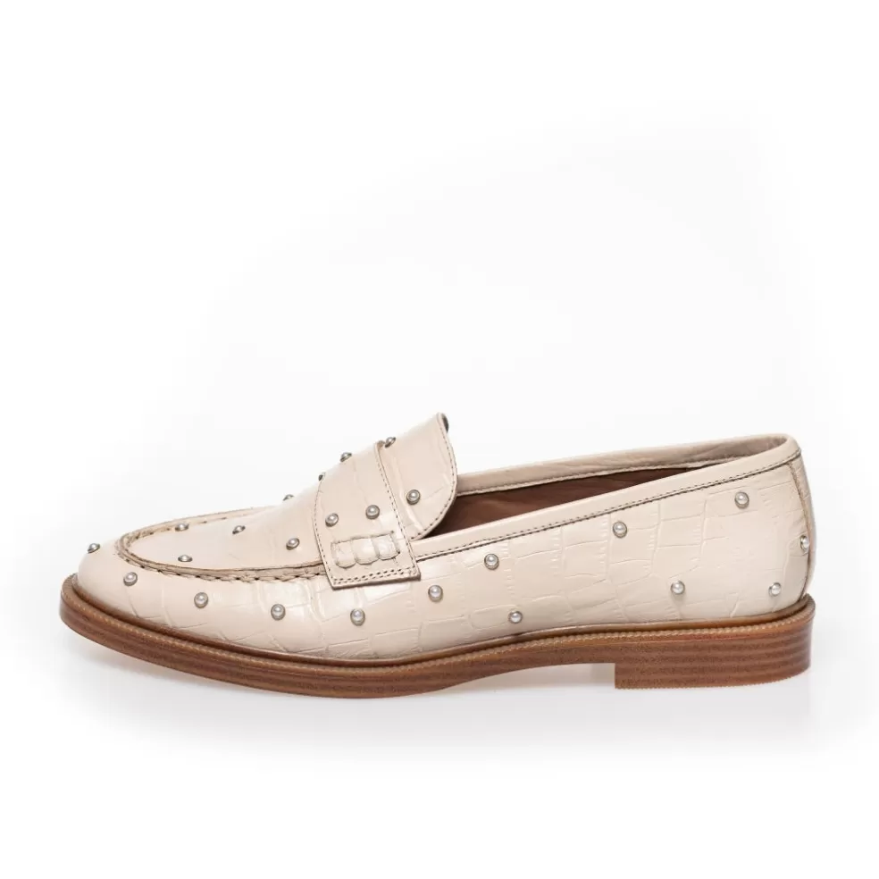 Copenhagen Shoes THE PEARL SHOE BEIGE - GREY MORN (BEIGE)*Dame Loafers