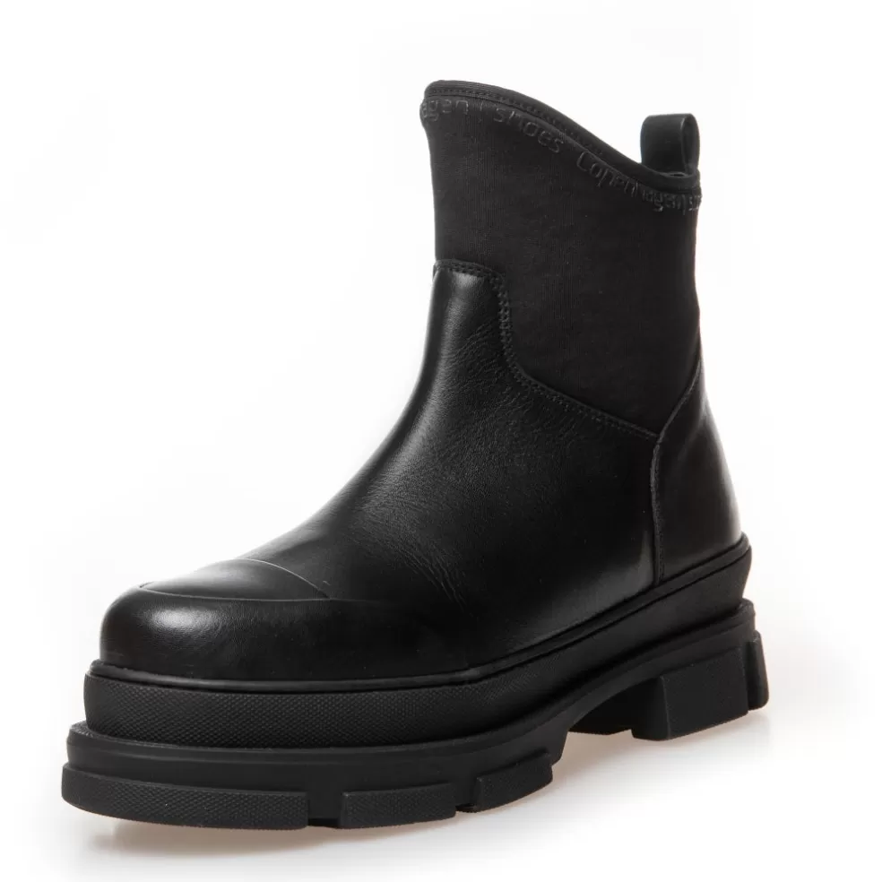 Copenhagen Shoes THE WINTER BOOT BLACK - BLACK*Dame Ankelstøvler