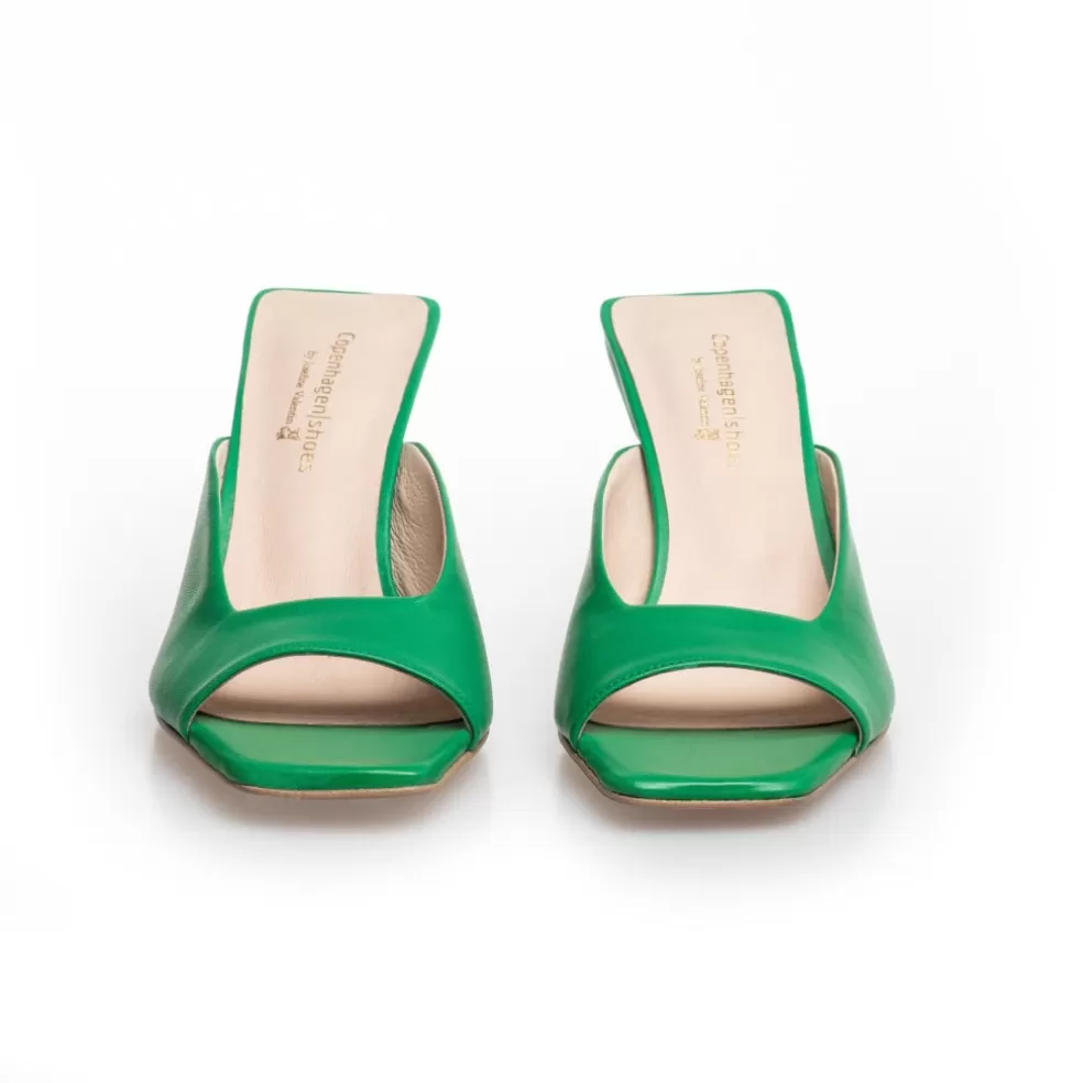 Copenhagen Shoes VIVE LA VIDA / By Josefine Valentin - GREEN*Dame Sandaler Med Hæl | Stiletter