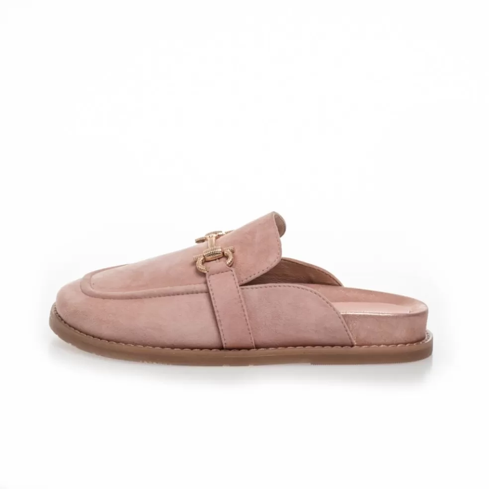 Copenhagen Shoes WHO I AM - SUEDE - PAPAYA*Dame Mules · Slip Ins