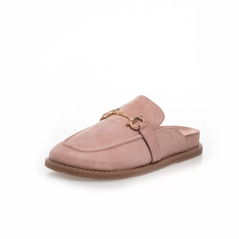 Copenhagen Shoes WHO I AM - SUEDE - PAPAYA*Dame Mules · Slip Ins