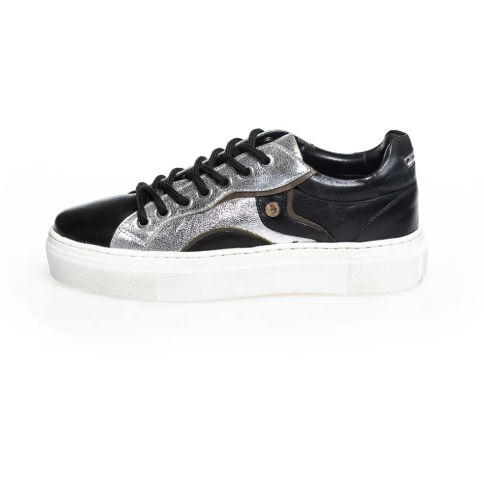 Copenhagen Shoes YOU GAVE - BLACK/SILVER/TAUPE*Dame Sneakers